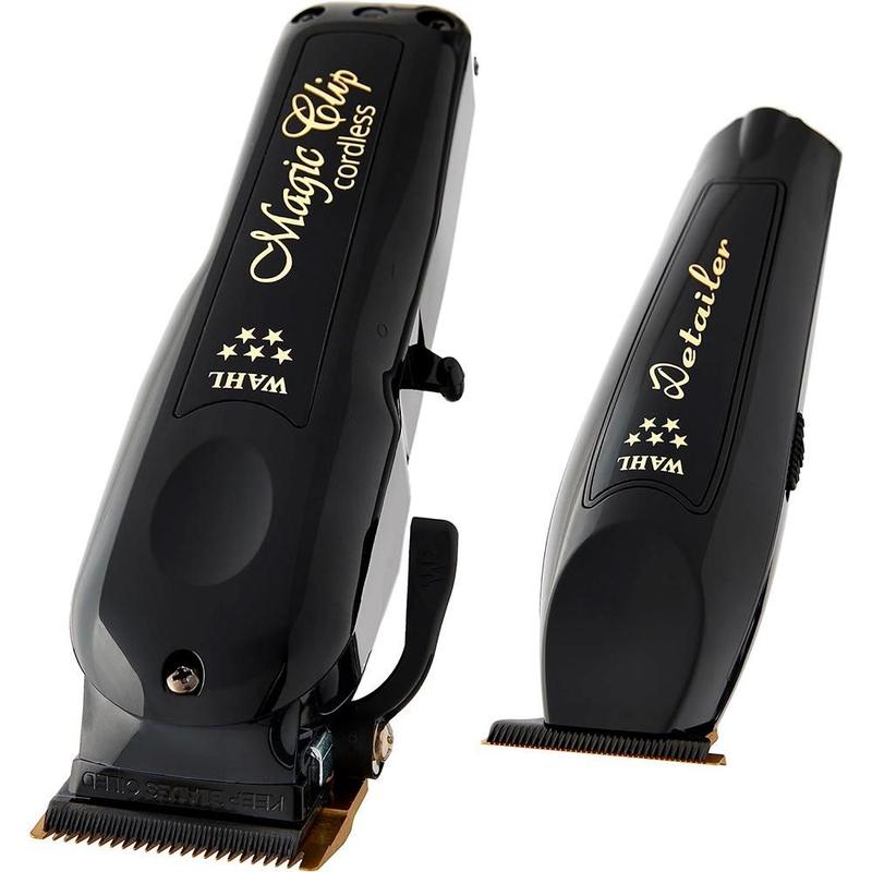 Kit Wahl Máquina de Cortar Cabelo Magic Clip Cordless e Acabamento